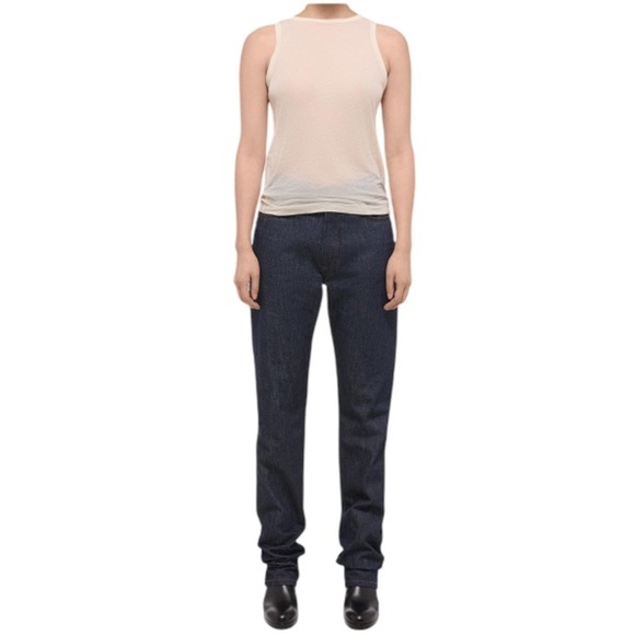 Longchamp Straight Leg Denim Jeans Blue Women’s Size 36 - Picture 2 of 12